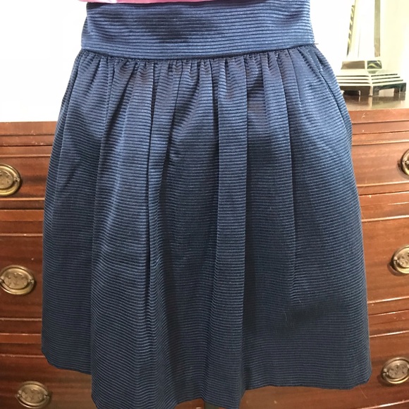 Banana Republic | Faille Shine navy mini skirt - Picture 3 of 7